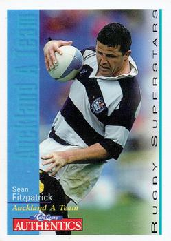 1995 Card Crazy Authentics Rugby Union NPC Superstars #16 Sean Fitzpatrick Front